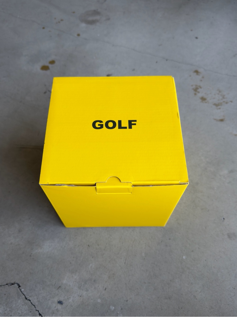 Golf Wang / Gift Logo Square Cardboard Box / Box / Yellow